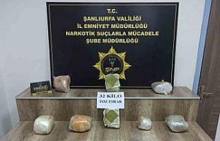 Siverek’te 32 kilo esrar ele geçirildi