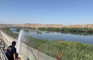 Suriye sınırındaki anız yangını büyümeden...