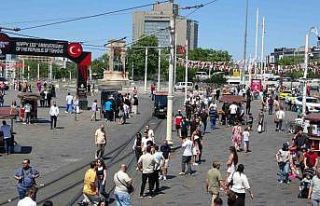 Taksim ve İstiklal Caddesi’nde bayram yoğunluğu