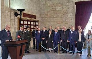 TBMM Başkanı Kurtulmuş ve Başkanlık Divanı üyeleri...