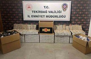Tekirdağ’da 3 ilçede kaçak tütün ve makaron...