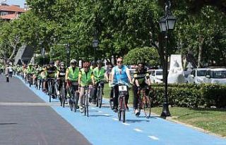 Tekirdağ’da bisiklet turu düzenlendi