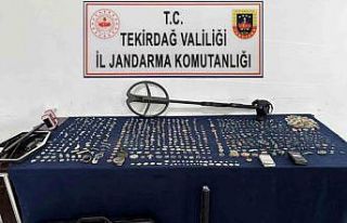 Tekirdağ’da tarihi eser operasyonunda binin üzerinde...