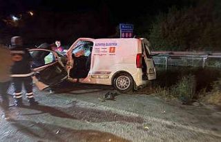 Ters şerit kazasında 6 kişi yaralandı