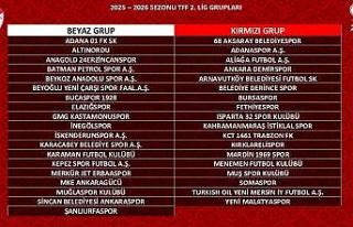TFF 2. Lig 2025-2026 sezonu grupları belli oldu