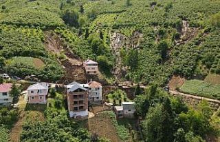 Trabzon’da heyelan: 5 ev tehlike altında