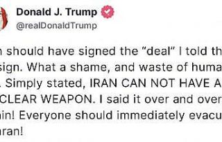 Trump: "Herkes Tahran’ı acilen tahliye etmeli"