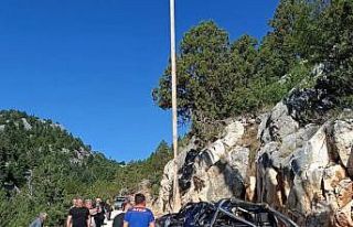 Uçuruma yuvarlanan kamyonetin sürücüsü hayatını...