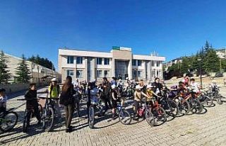 "Uyuşturucu ile mücadele" temalı bisiklet...