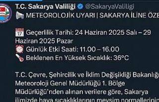 Valilik uyardı: Sakarya’da o saatlerde dışarı...