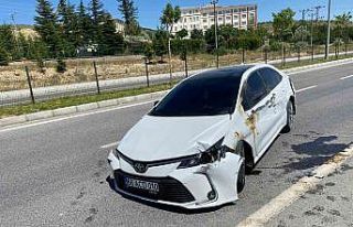 Yozgat’ta 2 araç çarpıştı, 2 kişi yaralandı