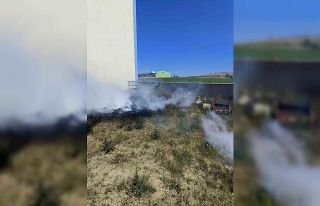 Yozgat’ta fabrika arazisindeki yangın söndürüldü