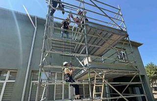 Yüksekte çalışma eğitimi uygulamalı olarak gerçekleştirildi