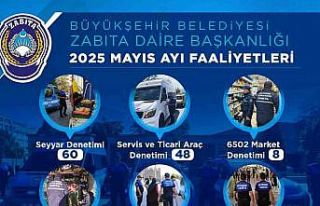 Zabıta ekipleri Mayıs ayında da denetimlerini sürdürdü