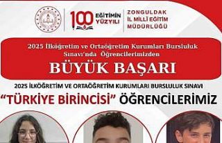 Zonguldaklı öğrenciler bursluluk sınavında Türkiye...