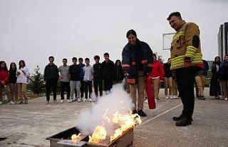 354 Yangına müdahale ettiler