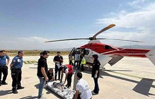 9 aylık bebek ambulans helikopterle Elazığ’a...