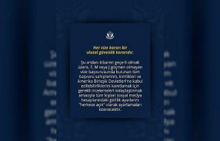 ABD vize başvurusunda sosyal medya hesaplarına "herkese...