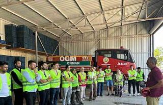 AK Gençlik yangın eğitimi aldı