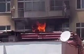 Aksaray’da apartmanda yangın