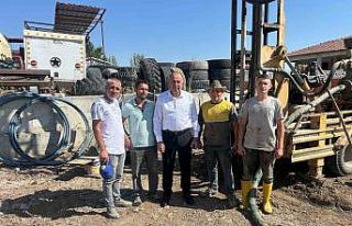 Alaca Belediyesi’nin sondaj çalışmaları sürüyor