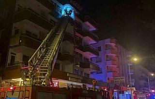 Alanya’da apart otelde yangın korkuttu