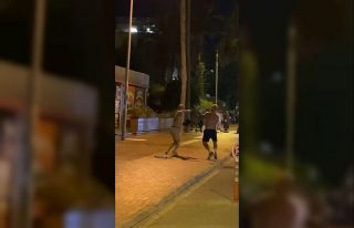 Alanya’da Rus turistlerin yumruklu kavgası kamerada