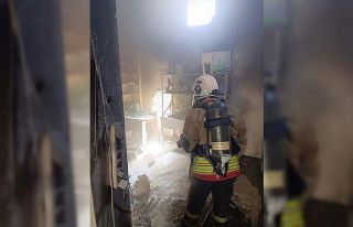 Antakya’da iş yeri yangını