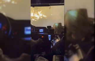 Arazözle alev kapanına giren kahraman ormancılar...