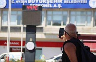 Aydın’da termometreler 44 dereceyi gördü
