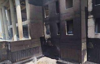 Babaeski’de yüksek hızlı tren şantiyesinde yangın...