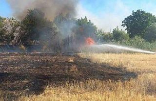 Balya makinesinden çıkan kıvılcım 200 dönümü...