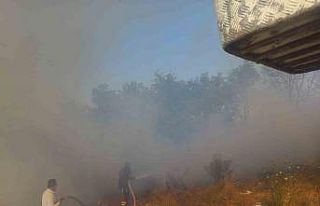 Bandırma’da otluk alanda çıkan yangın kontrol...