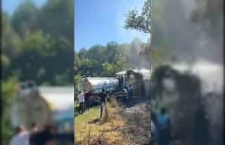 Bartın’da bahçe yangını ormana sıçramadan...