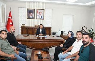 Basın temsilcilerinden Kaymakam Dertlioğlu’na...