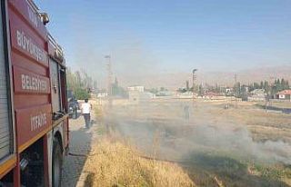 Başkale’de anız yangını