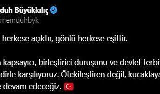 Başkan Büyükkılıç: "Devletin gönlü herkese...