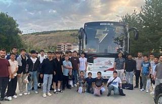 Bayburtlu öğrenciler Çanakkale’ye uğurlandı