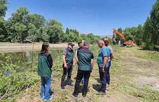 Bayburt’ta yapımı devam eden taşkın kontrol...