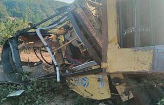 Biçerdöver kazasında 1 kişi yaralandı