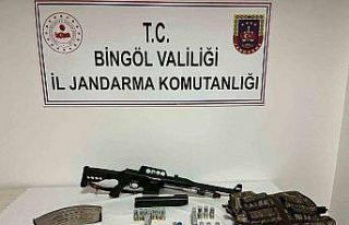 Bingöl’de 2 adet tüfek ele geçirildi