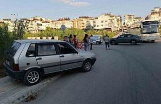 Bir anlık dikkatsizlik kazaya neden oldu