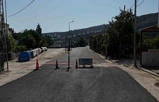 Bodrum Belediyesi asfalt çalışmalarına devam ediyor