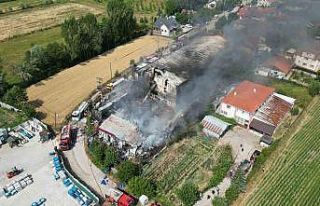 Bolu’daki fabrika yangını kontrol altına alındı