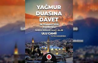 Bursa Müftülüğü’nden yağmur duasına davet