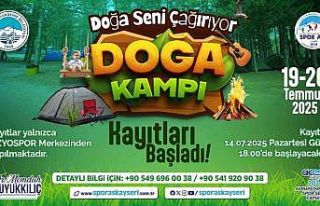 Büyükşehirin kampı ile doğa Kayserilileri çağırıyor