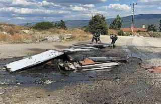 Çöpte çıkan yangın güneş enerjisi panellerine...