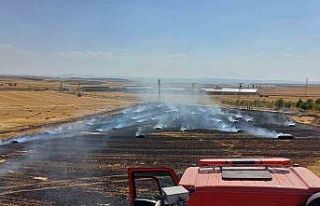 Çorum’da 150 balya ve 20 dönüm tarla yanarak...