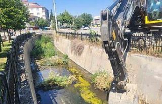 Çorum’daki derelerde temizlik çalışmaları sürüyor