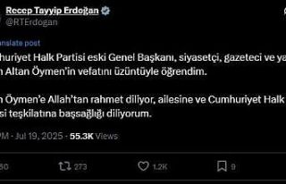 Cumhurbaşkanı Erdoğan’dan Altan Öymen için...